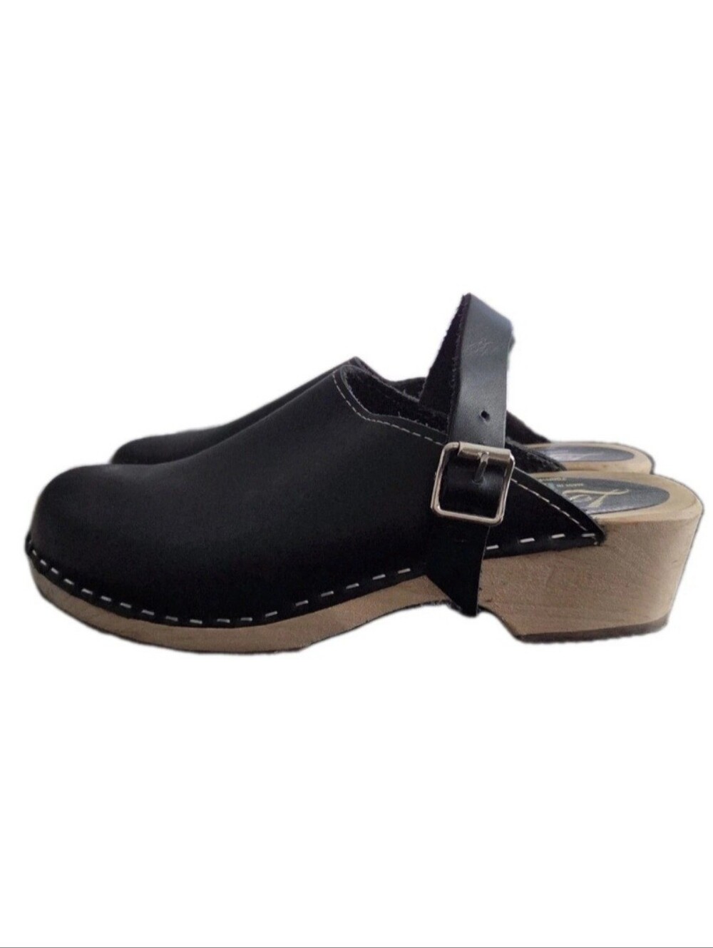 Lotta From Stockholm Black Clogs Women's Size 40 US 9